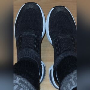 Bloch Alcyone Black Knit Pull-On Dance Sneakers no Laces